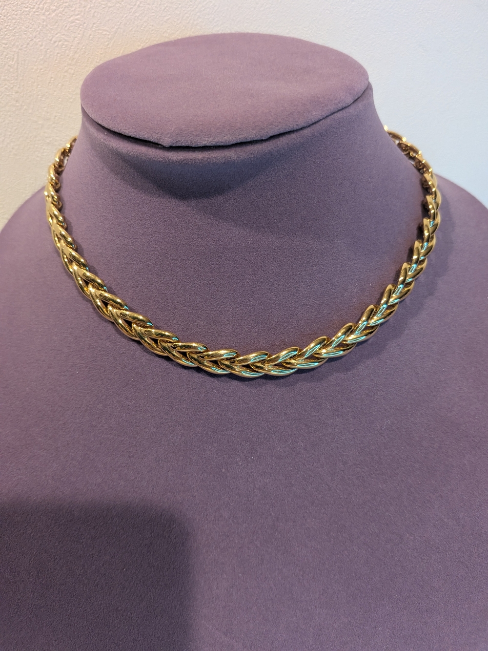 Napier Gold-Tone Braided Link Necklace